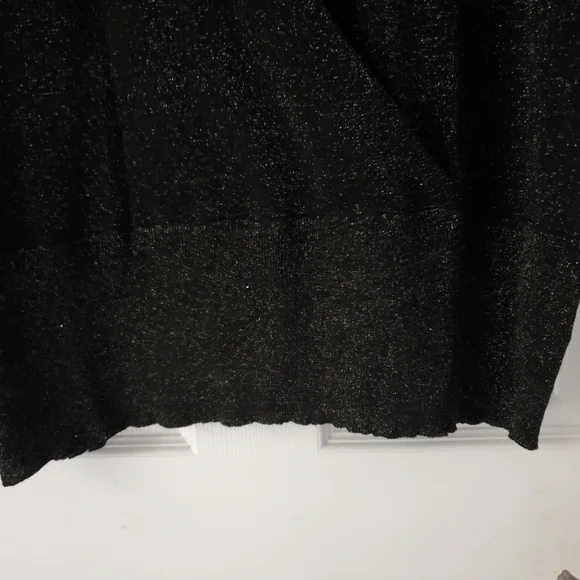 Dressy Plus Size Blouse. Black With Bronze Shimmer In It - Picture 5 of 8